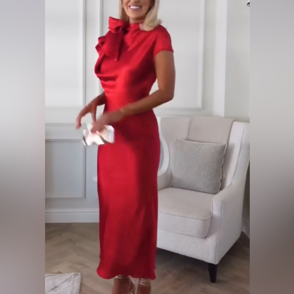 H&M Vibrant Scarlet Dress